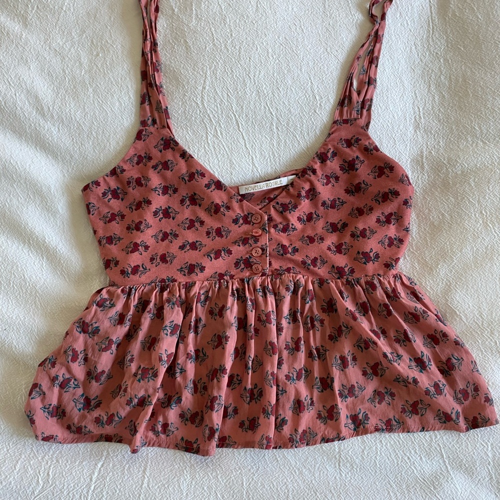 Novella Royale Pink Floral Top - Picture 2 of 3